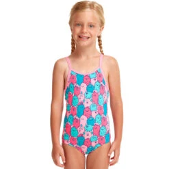 Funkita - Happy Blobs - Toddler Girls Printed One Piece