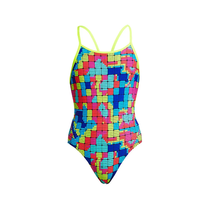 Funkita - Heat Map - Girls Diamond Back One Piece 4 Funkita - Heat Map - Girls Diamond Back One Piece - Image 2