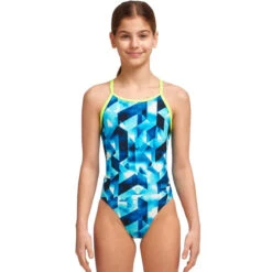 Funkita - Hidden Depths - Girls Diamond Back One Piece