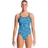 Funkita - Ice Attack - Ladies Diamond Back One Piece -Funkita Swimsuit Discount Store funkita ice attack diamond back ladies swimsuit 1
