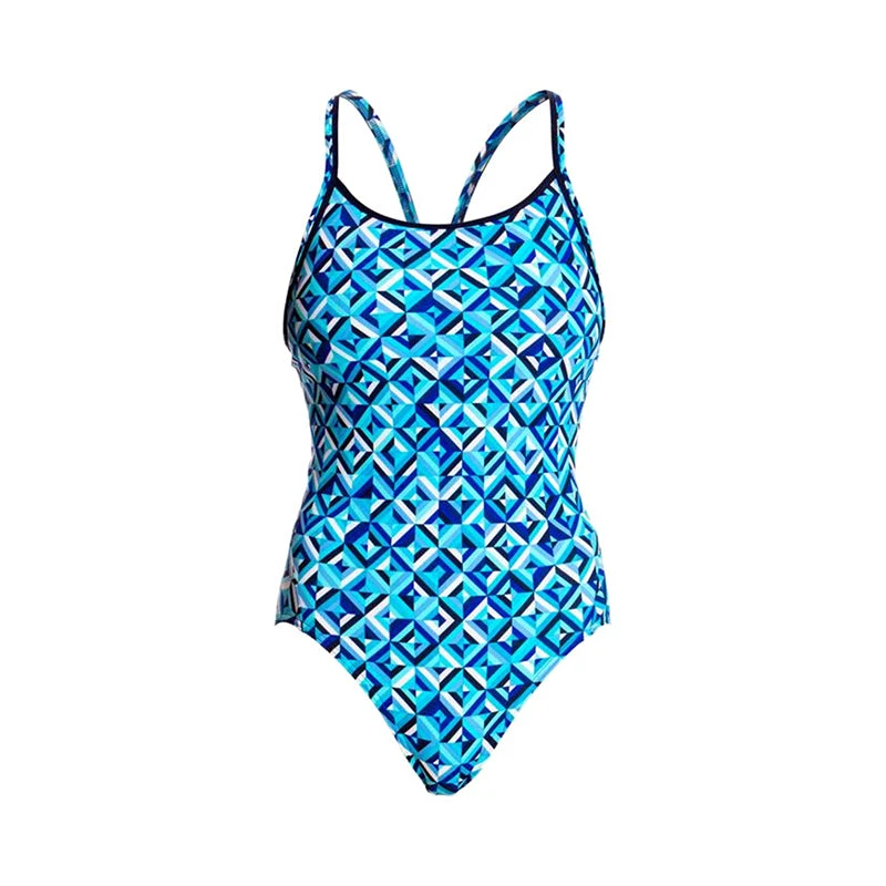 Funkita - Ice Attack - Ladies Diamond Back One Piece 4 Funkita - Ice Attack - Ladies Diamond Back One Piece - Image 2