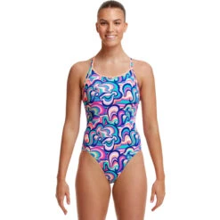 Funkita - Ice Cream Queen - Ladies Eco Diamond Back One Piece