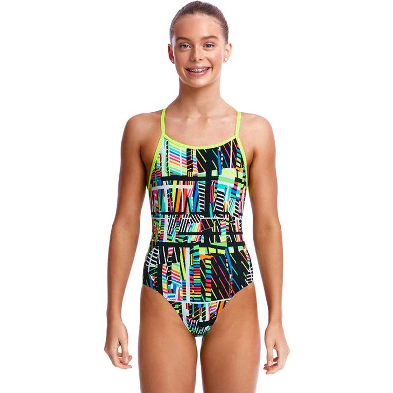 Funkita - Interference - Girls Diamond Back One Piece 3 Funkita - Interference - Girls Diamond Back One Piece