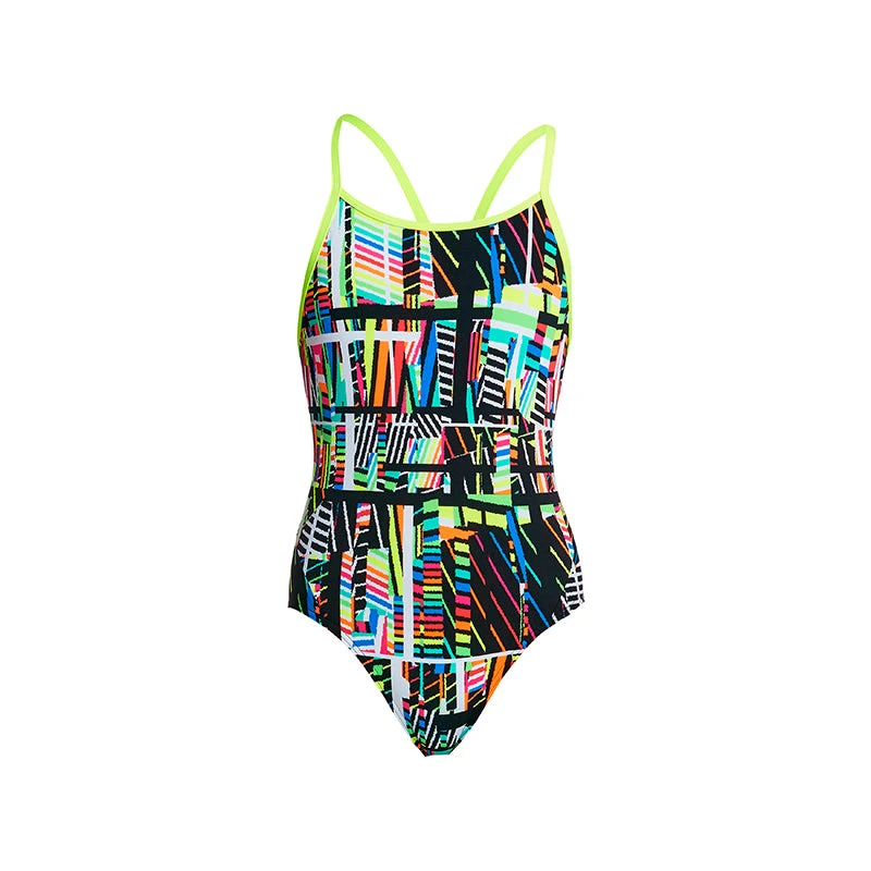 Funkita - Interference - Girls Diamond Back One Piece 4 Funkita - Interference - Girls Diamond Back One Piece - Image 2