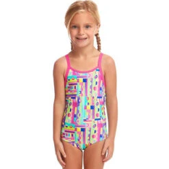 Funkita - Jiggy Saw - Toddler Girls Printed One Piece