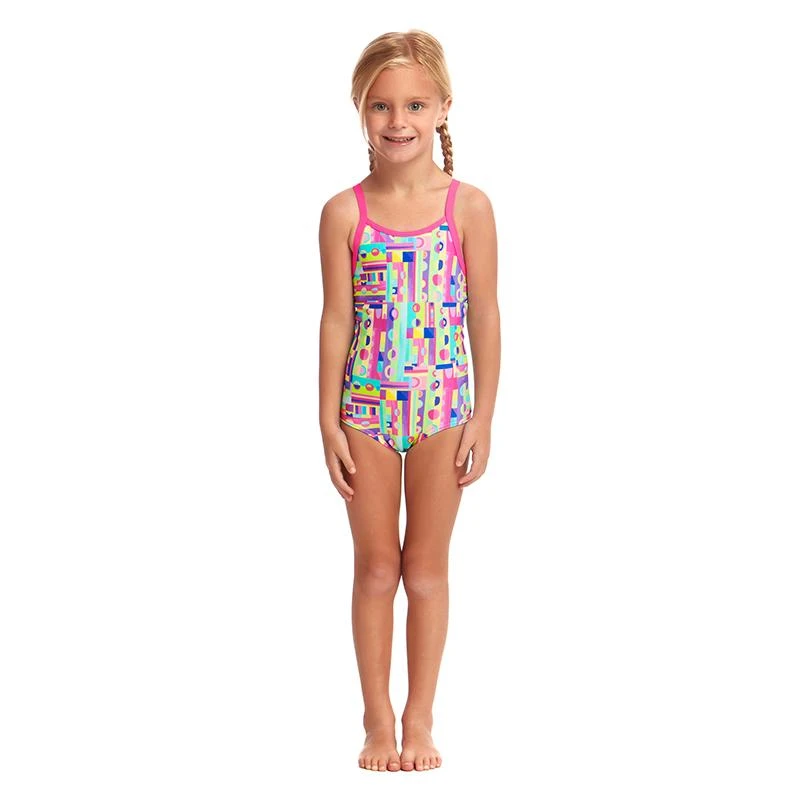 Funkita - Jiggy Saw - Toddler Girls Printed One Piece 6 Funkita - Jiggy Saw - Toddler Girls Printed One Piece - Image 4