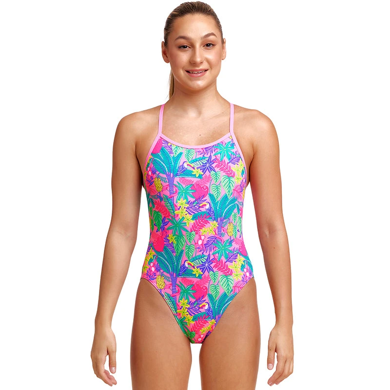 Funkita - Jungle Party - Girls Single Strap One Piece 3 Funkita - Jungle Party - Girls Single Strap One Piece