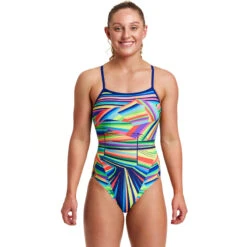 Funkita - Land Lines - Ladies Single Strap One Piece
