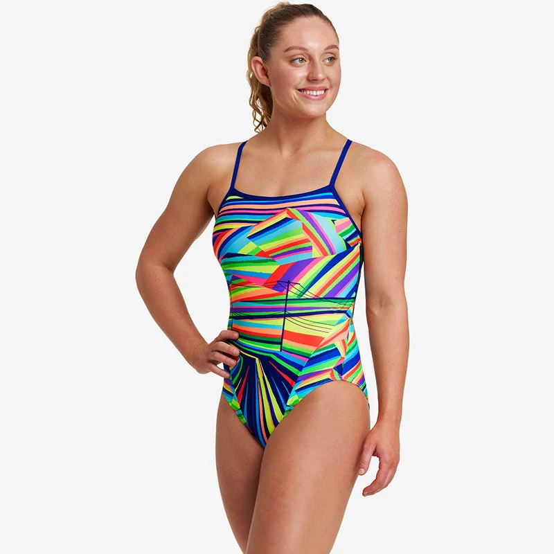 Funkita - Land Lines - Ladies Single Strap One Piece 7 Funkita - Land Lines - Ladies Single Strap One Piece - Image 5