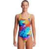 Funkita - Layer Cake - Girls Diamond Back One Piece 2 Funkita - Layer Cake - Girls Diamond Back One Piece -Funkita Swimsuit Discount Store funkita layer cake girls diamond back one piece 1