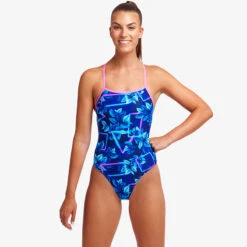 Funkita - Leaf Laser - Ladies Strapped In One Piece -Funkita Swimsuit Discount Store funkita leaf laser ladies strapped in one piece 5