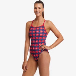 Funkita - Lip Service - Ladies Diamond Back One Piece -Funkita Swimsuit Discount Store funkita lip service ladies diamond back one piece 5