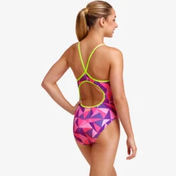 Funkita - Little Pinky - Girls Diamond Back One Piece -Funkita Swimsuit Discount Store funkita little pinky girls diamond back one piece 4
