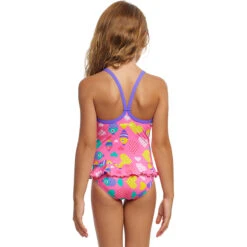 Funkita - Lolly Fish - Toddler Girl's Belted Frill One Piece -Funkita Swimsuit Discount Store funkita lolly fish toddler girls belted frill one piece 3