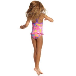 Funkita - Lolly Fish - Toddler Girl's Belted Frill One Piece -Funkita Swimsuit Discount Store funkita lolly fish toddler girls belted frill one piece 4