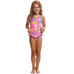 Funkita - Lolly Fish - Toddler Girl's Belted Frill One Piece -Funkita Swimsuit Discount Store funkita lolly fish toddler girls belted frill one piece 5