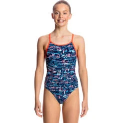Funkita - Lotsa Dots - Girls Diamond Back One Piece