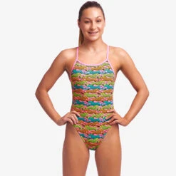 Funkita - Lying Cheet - Girls Eco Single Strap One Piece -Funkita Swimsuit Discount Store funkita lying cheet girls eco single strap one piece 5