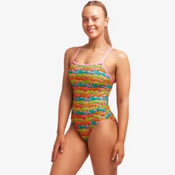 Funkita - Lying Cheet - Ladies Eco Single Strap One Piece -Funkita Swimsuit Discount Store funkita lying cheet ladies eco single strap one piece 5