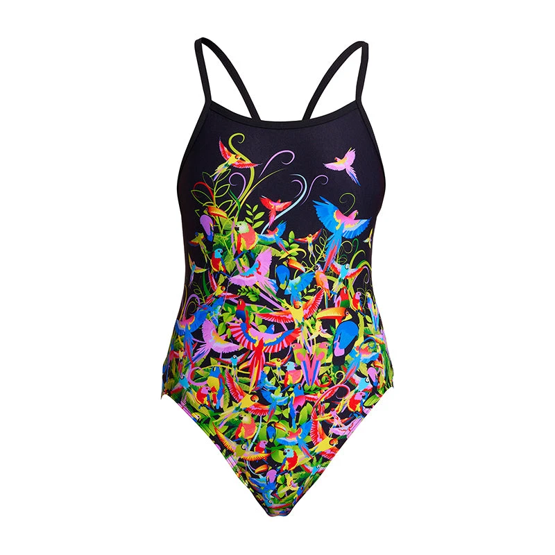 Funkita - Macaw Magic - Girls Single Strap One Piece 4 Funkita - Macaw Magic - Girls Single Strap One Piece - Image 2
