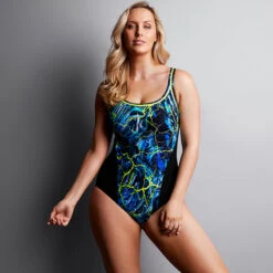 Funkita - Midnight Marble - Ladies Locked In Lucy One Piece -Funkita Swimsuit Discount Store funkita midnight marble locked in lucy ladies one piece swimsuit 3