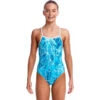 Funkita - Mint Marble - Girls Strapped In One Piece 2 Funkita - Mint Marble - Girls Strapped In One Piece -Funkita Swimsuit Discount Store funkita mint marble girls strapped in one piece 1