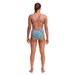 Funkita - Mint Strips - Ladies Single Strap One Piece -Funkita Swimsuit Discount Store funkita mint strips ladies single strap one piece 3