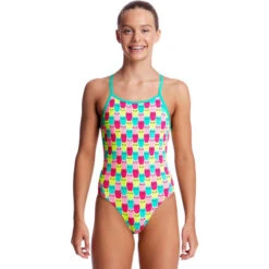 Funkita - Minty Mittens - Girls Diamond Back One Piece