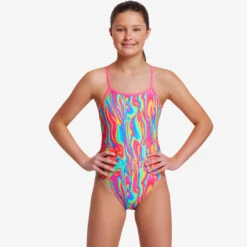 Funkita - Moon Shine - Girls Single Strap One Piece -Funkita Swimsuit Discount Store funkita moon shine girls single strap one piece 5