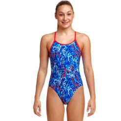 Funkita - Mr Squiggle - Girls Diamond Back One Piece