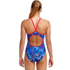 Funkita - Mr Squiggle - Girls Diamond Back One Piece 9 Funkita - Mr Squiggle - Girls Diamond Back One Piece -Funkita Swimsuit Discount Store funkita mr squiggle girls diamond back one piece 3