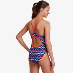 Funkita - Nautical Mile - Girls Diamond Back One Piece -Funkita Swimsuit Discount Store funkita nautical mile girls diamond back one piece 4