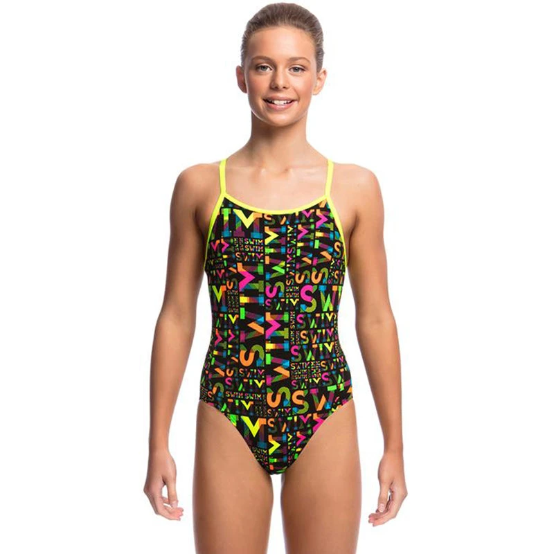 Funkita - Night Swim - Girls Diamond Back One Piece 2 Funkita - Night Swim - Girls Diamond Back One Piece