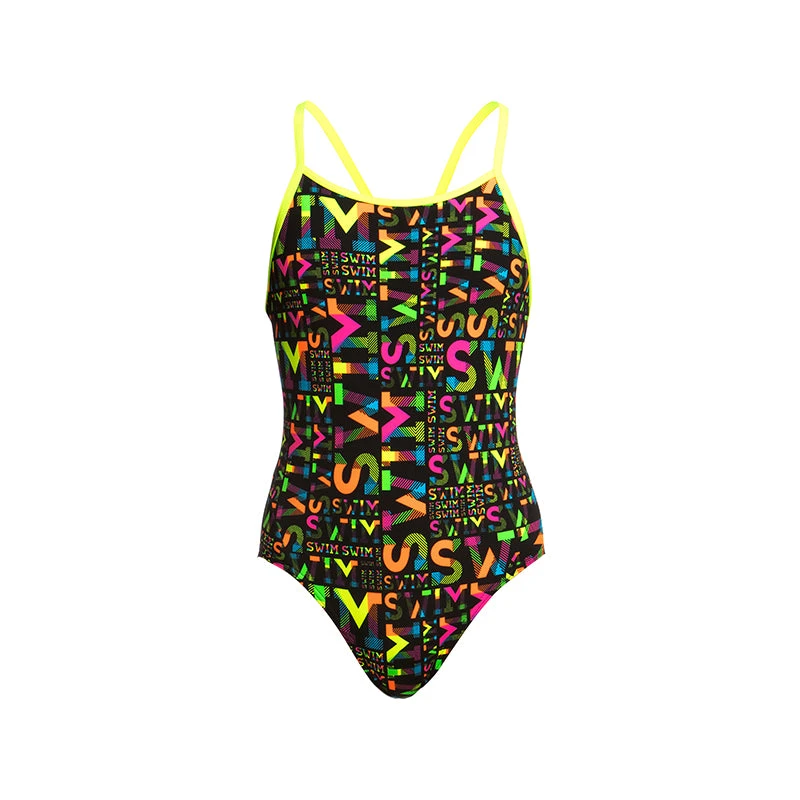 Funkita - Night Swim - Girls Diamond Back One Piece 3 Funkita - Night Swim - Girls Diamond Back One Piece - Image 2