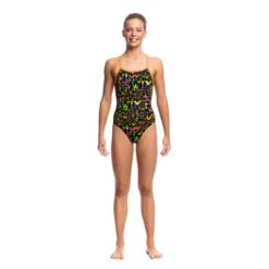 Funkita - Night Swim - Girls Strapped In One Piece -Funkita Swimsuit Discount Store funkita night swim girls strapped in one piece swimsuit 4