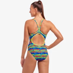 Funkita - No Cheating - Ladies Eco Diamond Back One Piece -Funkita Swimsuit Discount Store funkita no cheating ladies eco diamond back one piece 4