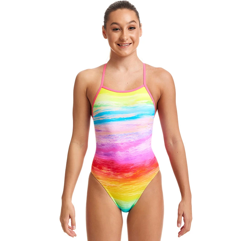 Funkita - Ocean Ink - Girls Tie Me Tight One Piece 3 Funkita - Ocean Ink - Girls Tie Me Tight One Piece