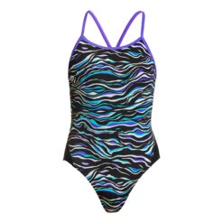 Funkita - Oil Slick - Girls Eco Twisted One Piece -Funkita Swimsuit Discount Store funkita oil slick girls eco twisted one piece 2