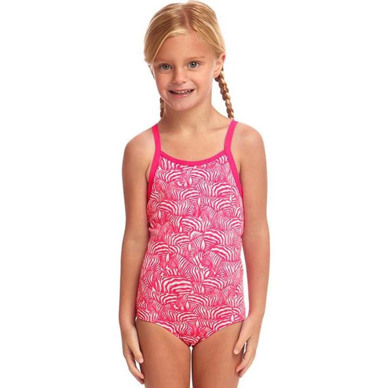 Funkita - Painted Pink - Toddler Girls Eco One Piece 3 Funkita - Painted Pink - Toddler Girls Eco One Piece