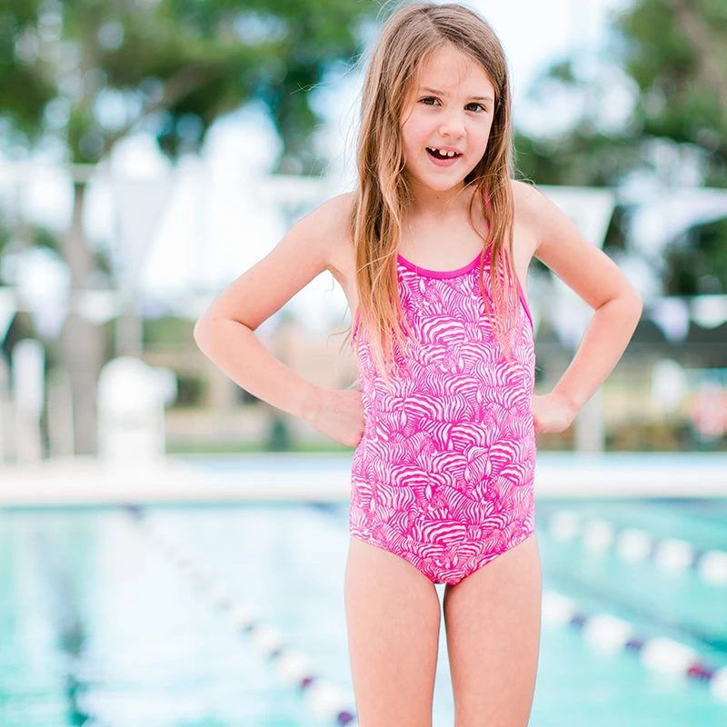 Funkita - Painted Pink - Toddler Girls Eco One Piece 10 Funkita - Painted Pink - Toddler Girls Eco One Piece - Image 8