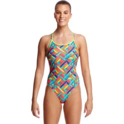 Funkita - Panel Pop - Ladies Diamond Back One Piece