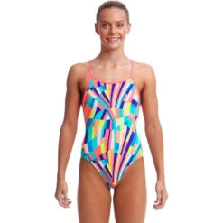 Funkita - Pastel Panel - Girls Diamond Back One Piece