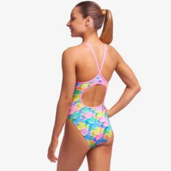 Funkita - Pastel Porpie - Girls Eco Diamond Back One Piece -Funkita Swimsuit Discount Store funkita pastel porpie girls eco diamond back one piece 4