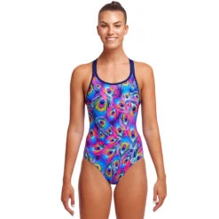 Funkita Swimsuit Discount Store 14 Funkita - Peacock Paradise - Ladies Eclipse One Piece
