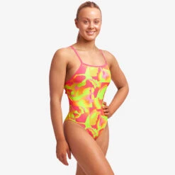 Funkita - Pinged Pink - Ladies Tie Me Tight One Piece 16 Funkita - Pinged Pink - Ladies Tie Me Tight One Piece -Funkita Swimsuit Discount Store funkita pinged pink ladies tie me tight one piece 5