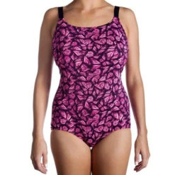 Funkita - Pink Flutterby - Ladies Scoop Neck One Piece