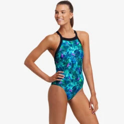 Funkita - Polar Lights - Ladies Sky Hi One Piece -Funkita Swimsuit Discount Store funkita polar lights ladies sky hi one piece 5