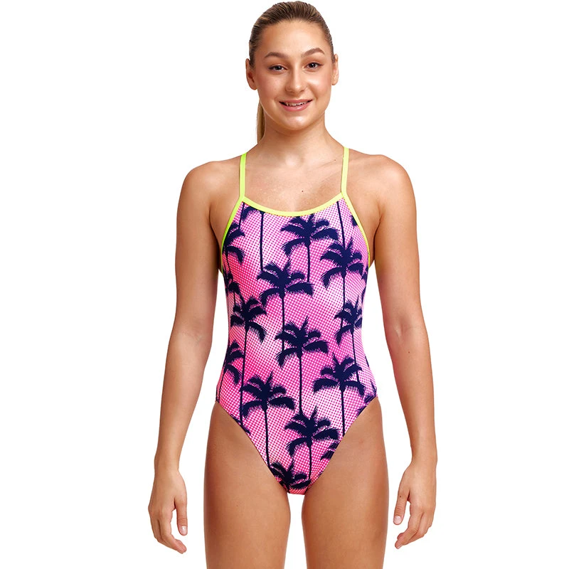 Funkita - Pop Palms - Girls Single Strap One Piece 3 Funkita - Pop Palms - Girls Single Strap One Piece