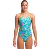 Funkita - Prehistoric Party - Girls Diamond Back One Piece -Funkita Swimsuit Discount Store funkita prehistoric party girls diamond back one piece 1