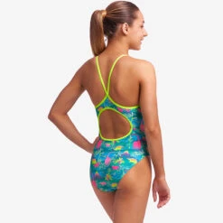 Funkita - Prehistoric Party - Girls Diamond Back One Piece -Funkita Swimsuit Discount Store funkita prehistoric party girls diamond back one piece 4
